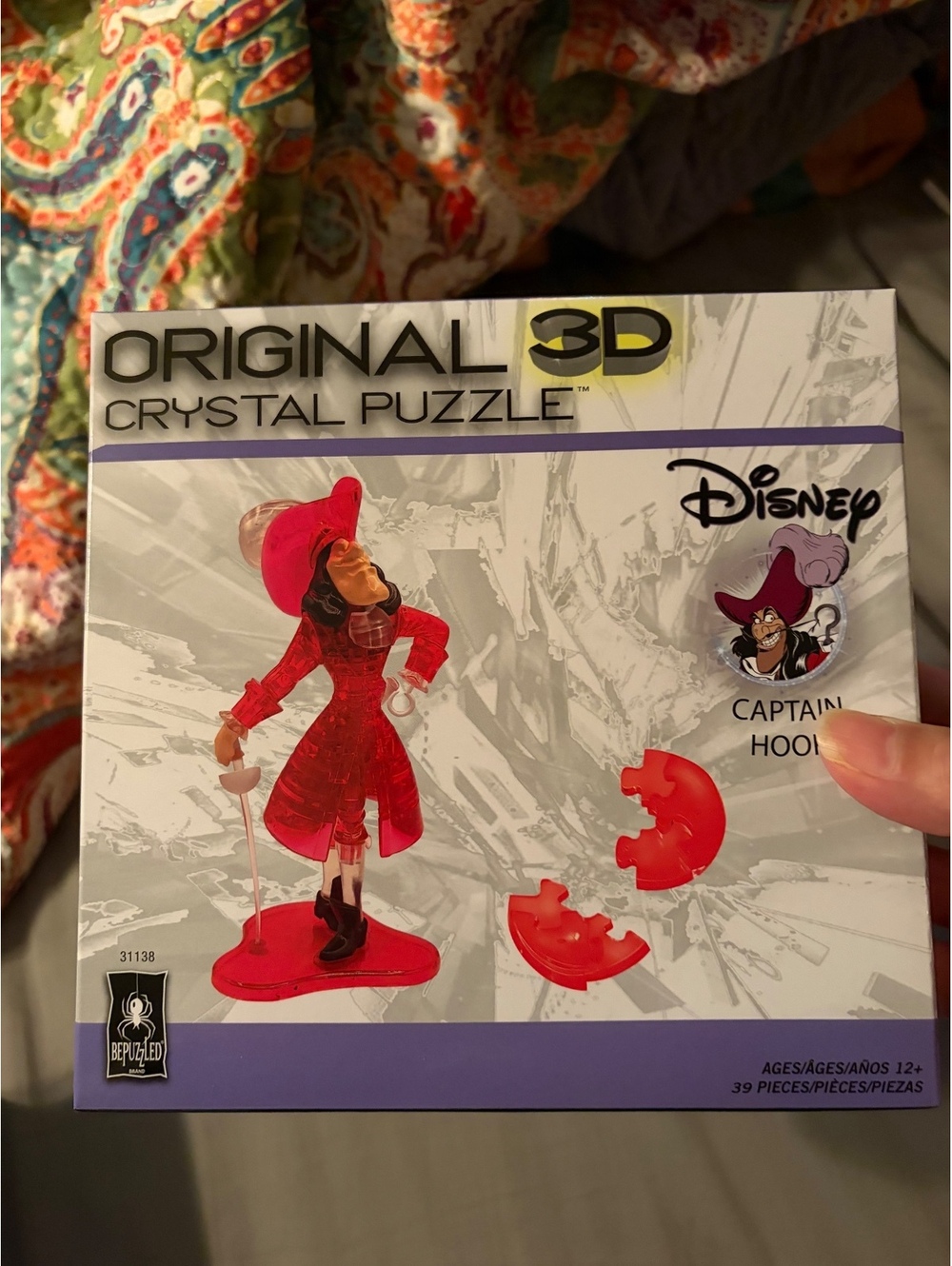 BePuzzled Original 3D Crystal Puzzle Disney Captain Hook